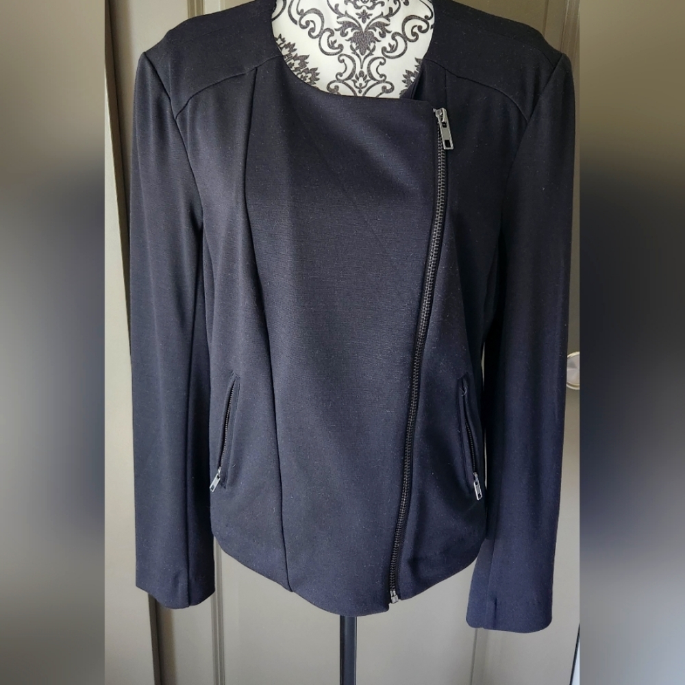 Catherine Malandrino Short Jacket, Black, Size XL